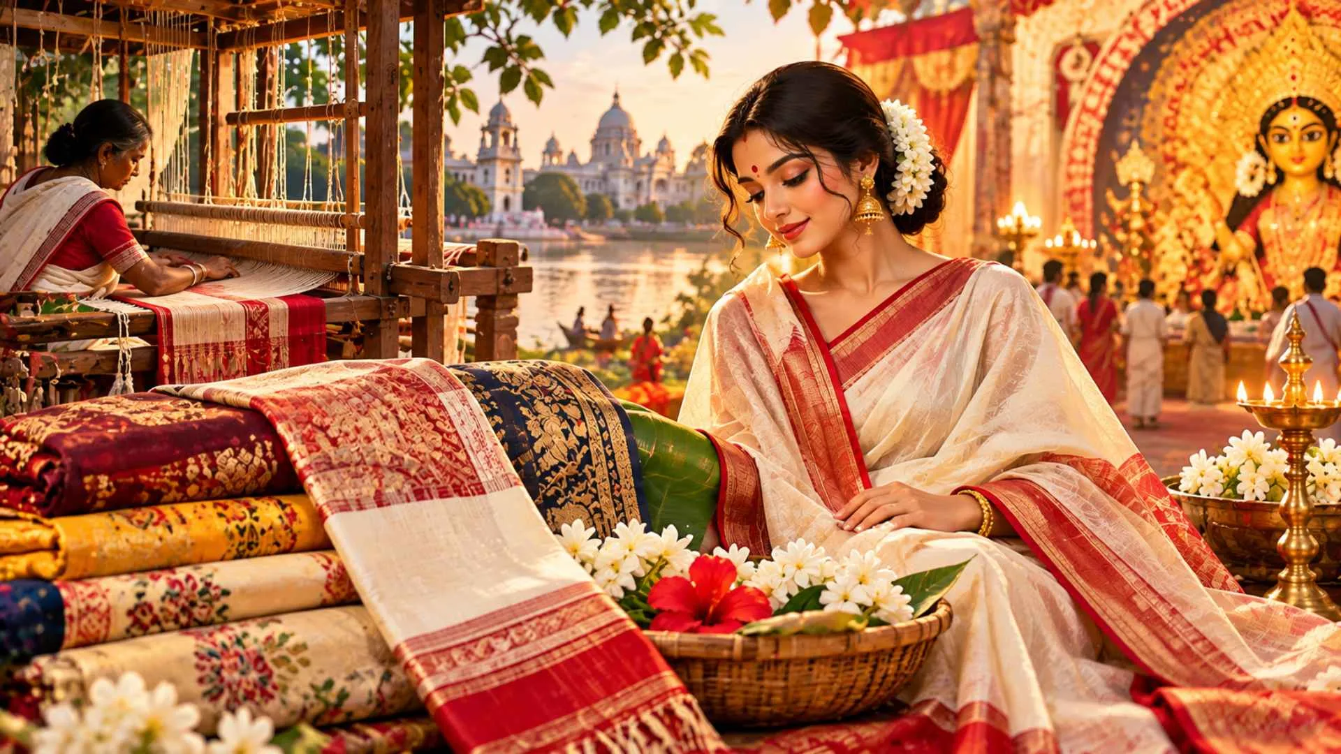 Durga Puja 2026: 7 Bengali sarees to flaunt this season