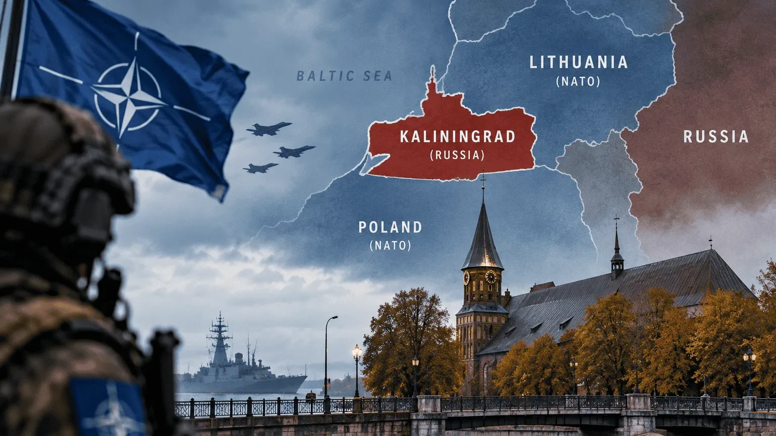 Russia’s Kaliningrad is a heavily militarised Baltic exclave surrounded by NATO members Poland and Lithuania. Here’s why it has become a potential flashpoint.